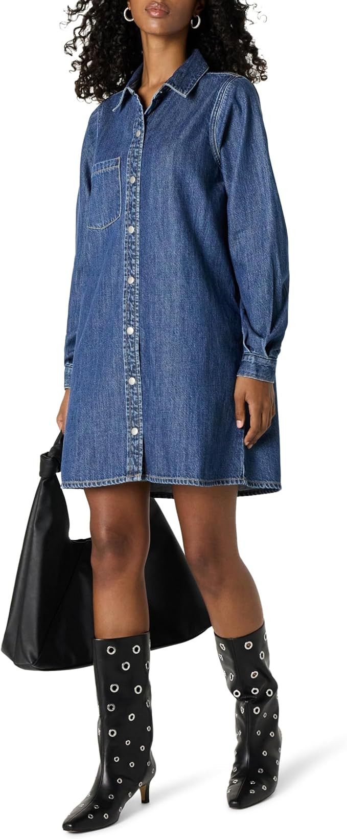 The Drop Women's Katerina Denim Shirtdress | Amazon (US)