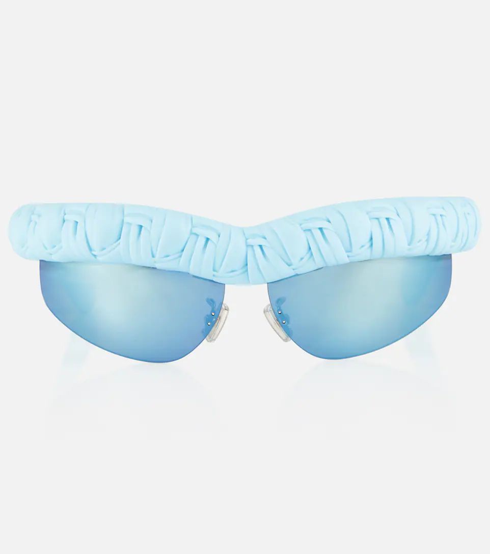 Pleat Wraparound oval sunglasses | Mytheresa (INTL)