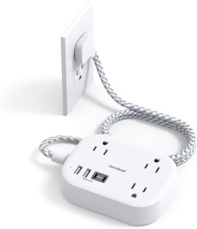 Cruise Ship Essentials, Travel Power Strip with USB C, Flat Plug Extension Cord with 3 Outlets 4 ... | Amazon (US)
