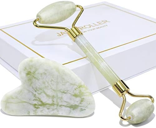 BAIMEI Jade Roller & Gua Sha Set Face Roller and Gua Sha Facial Tools for Skin Care Routine and P... | Amazon (US)