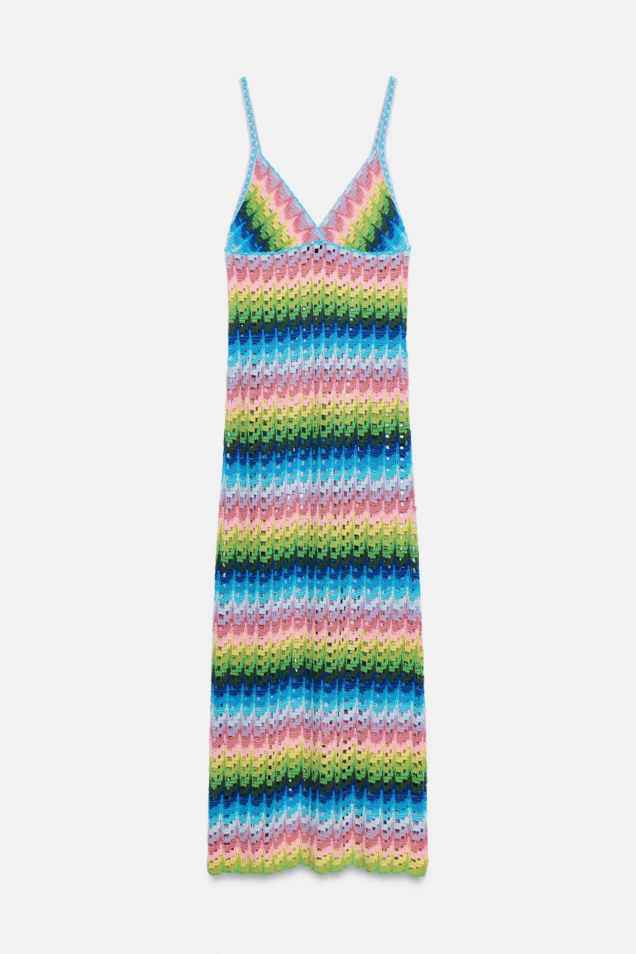 LONG KNIT STRAP DRESS | Zara US