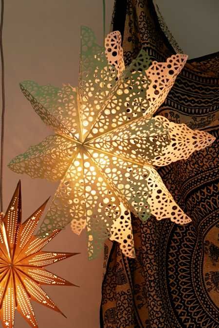 Cutout Star Paper Lantern | Urban Outfitters US