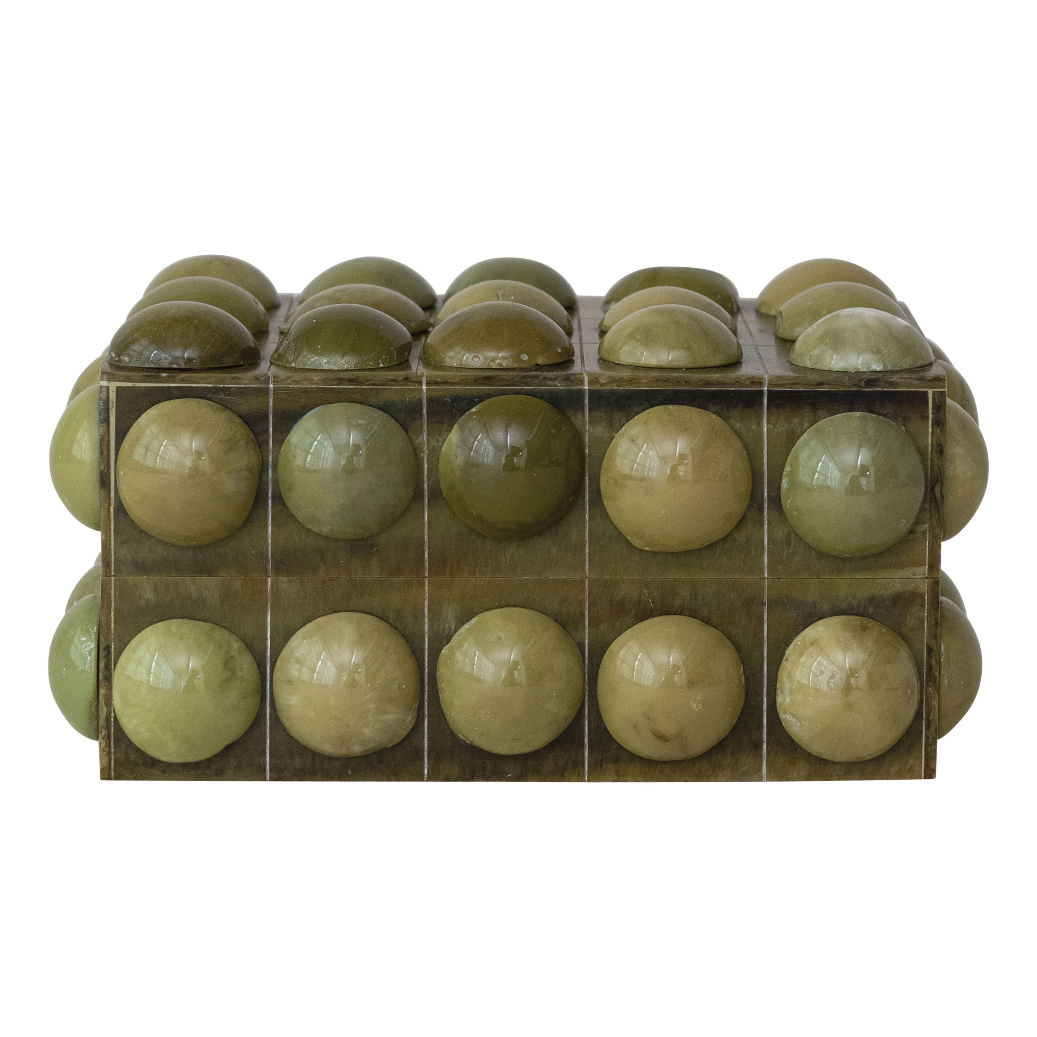 Handmade Marbled Resin Bobbin Box | Wayfair North America