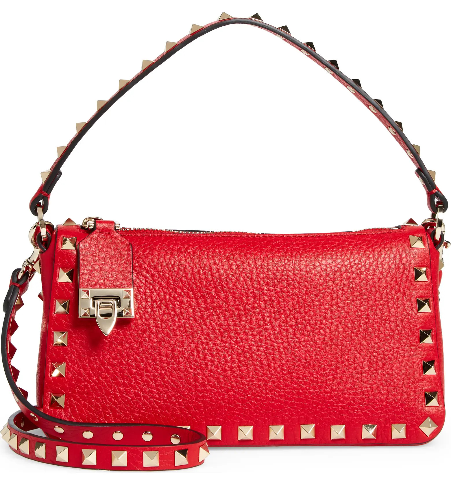 Small Rockstud Leather Shoulder Bag | Nordstrom