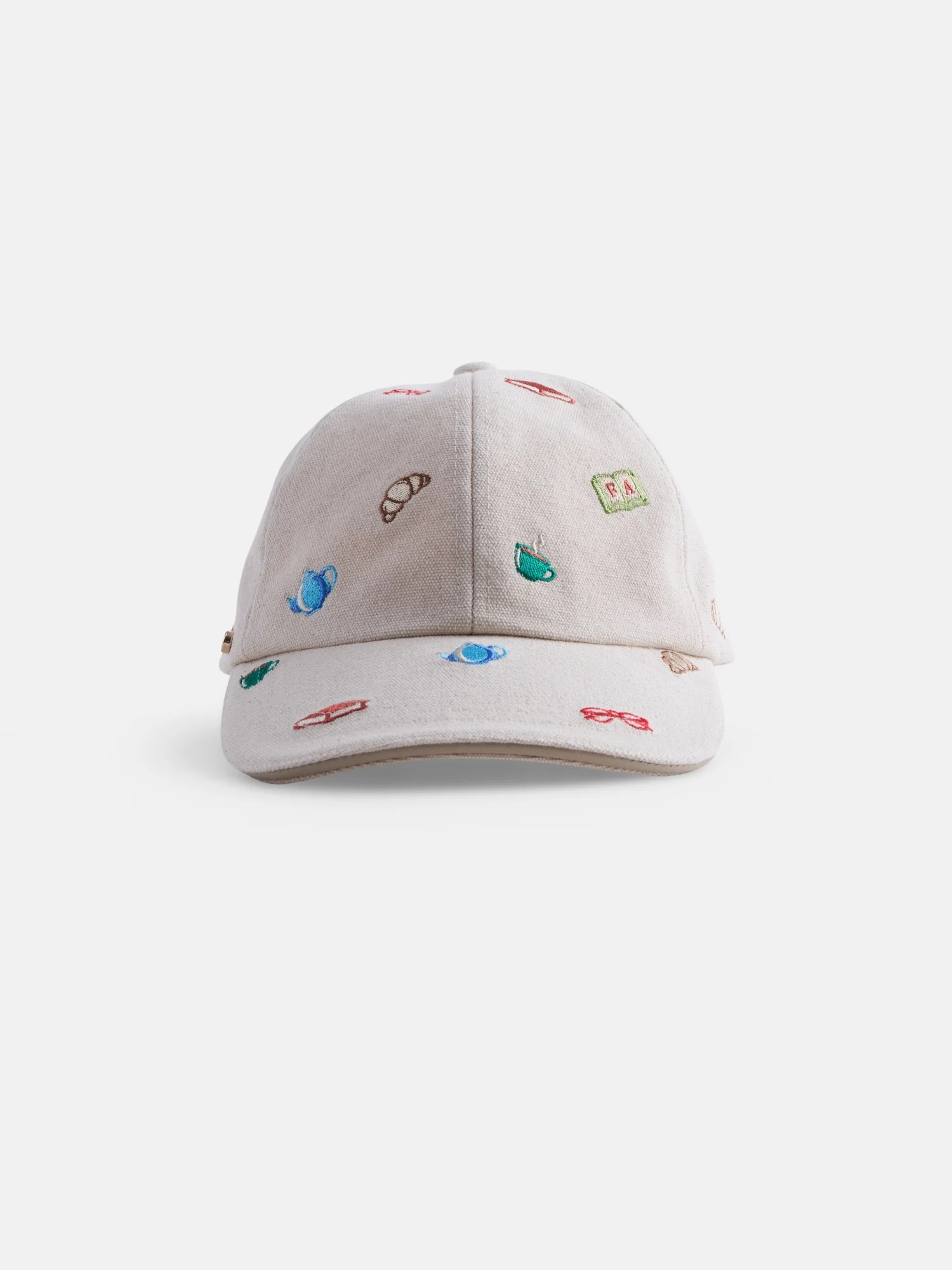 Free Assembly Women's Embroidered Baseball Cap, Cream | Walmart (US)