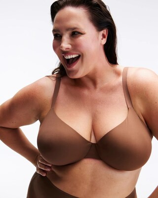 Vanishing Unlined Perfect Coverage T-Shirt Bra in Brown Nude size 38DD | Soma Women's Bras, Smoothing Bra | SOMA