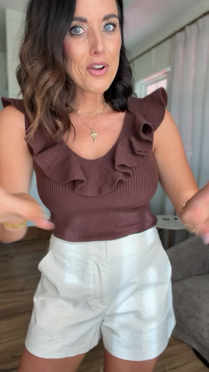 this one is so cute on—love the ruffle detail and the fit is so flattering.

brown top, ruffle top, summer top, casual outfit, neutral outfit, target finds, affordable fashion, cute tops, everyday outfit, easy outfit ideas

#targetstyle #targetfinds #ruffletop #summeroutfit #casualstyle #womensfashion #ltkstyle #ltkunder50 #outfitinspo