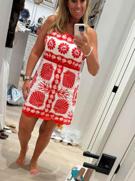 Love this mini dress for vacay! The coral, shells and beautiful back of dress are perfect for summer. 

#LTKTravel