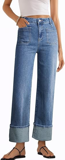 EVALESS Women's High Waisted Wide Leg Jeans | Amazon (US)