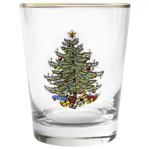 Original Christmas Tree 15 oz. Double Old Fashioned Glass (Set of 8) | Wayfair North America