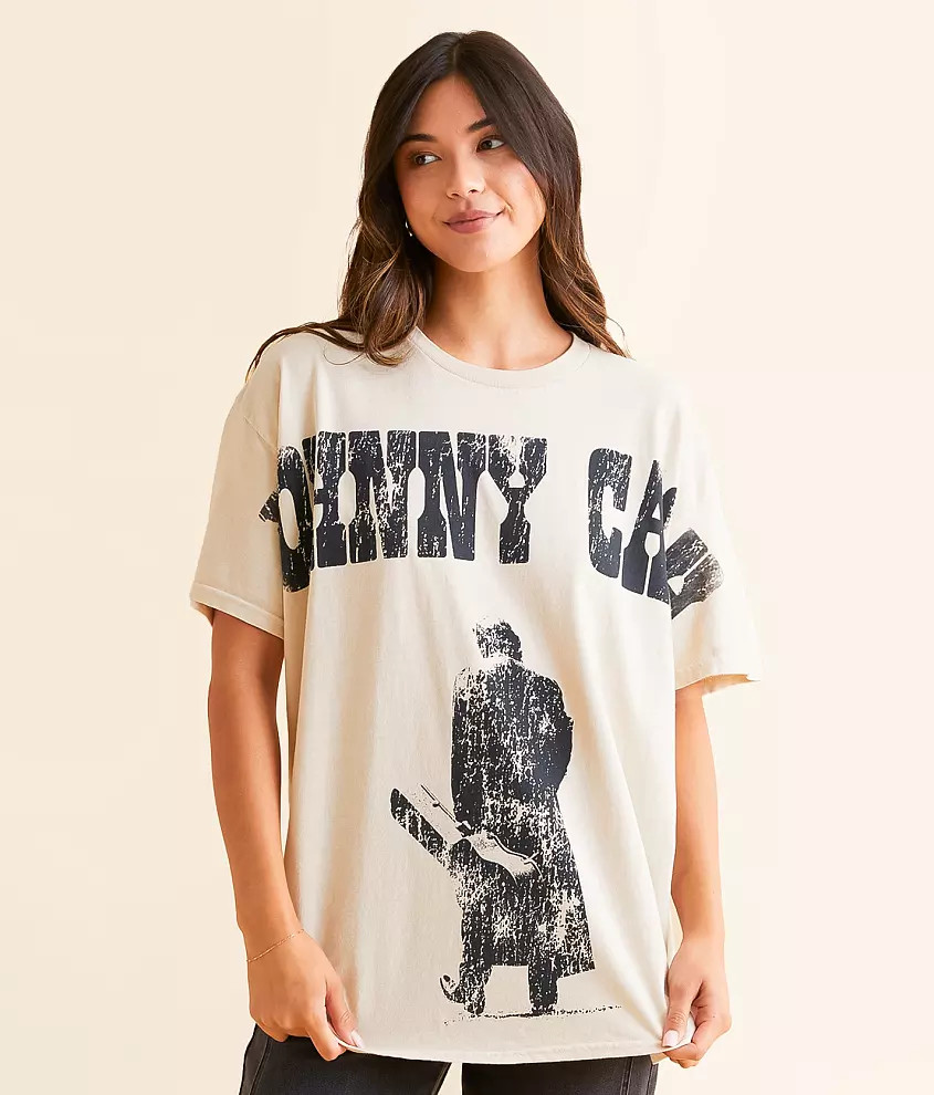Johnny Cash Oversized Band T-Shirt | Buckle