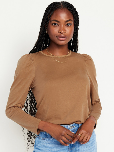 EveryWear Puff-Sleeve Top for Women | Old Navy (US)