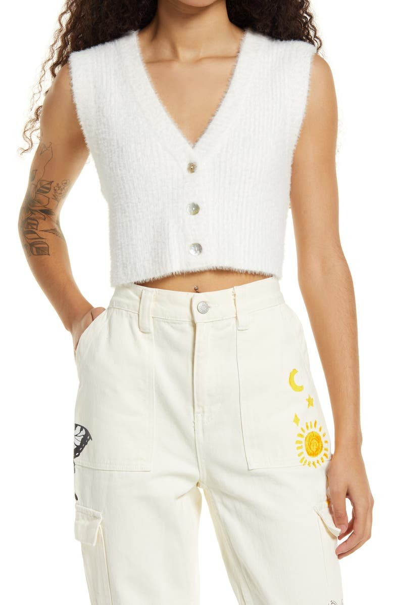 Clueless Crop Sweater Vest | Nordstrom