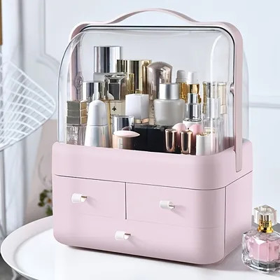 1pc Large Capacity Makeup Organizer, Dust Water Proof Cosmetics Storage Display Cases, Skincare O... | Temu Affiliate Program