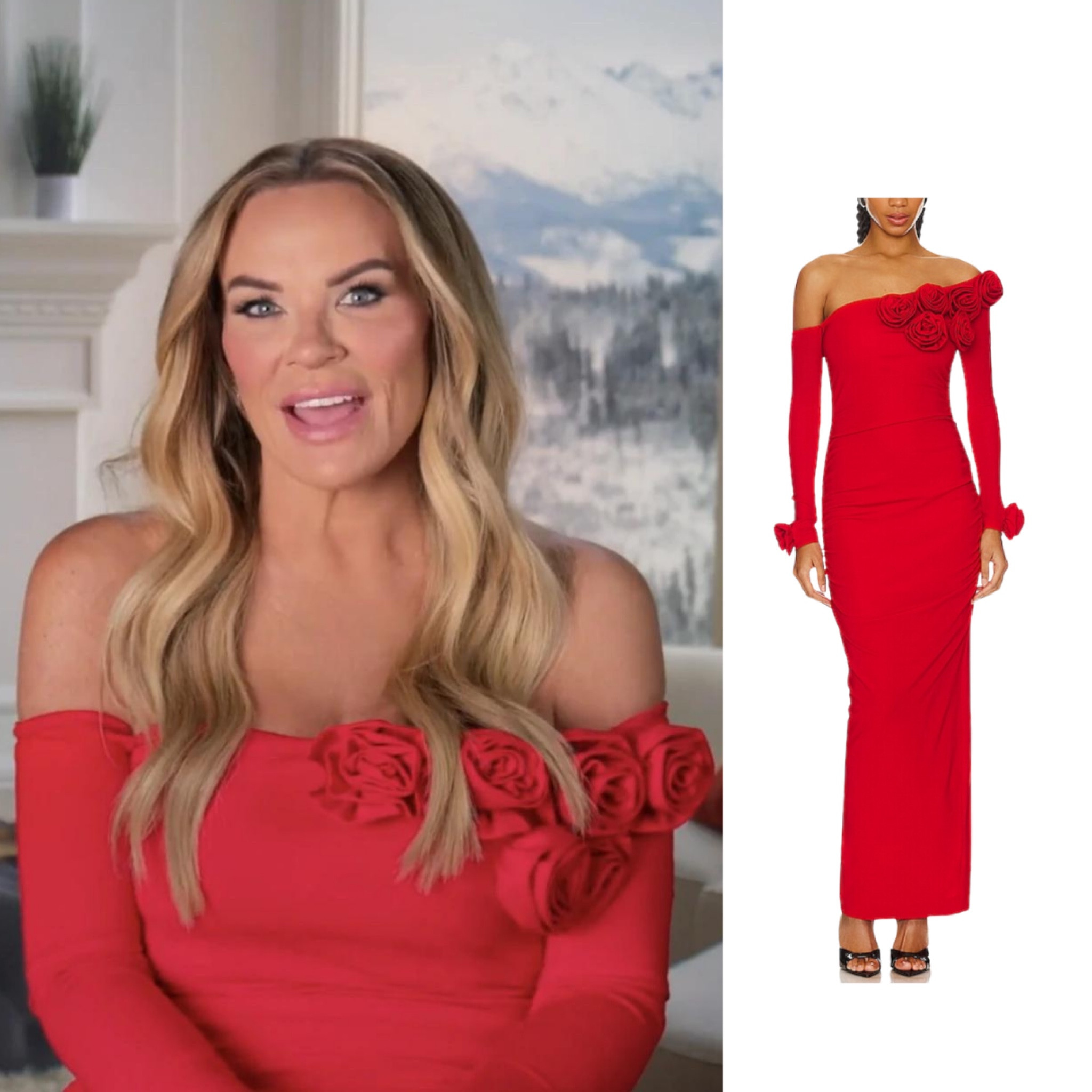 Heather Gay’s Red Rosette Confessional Look