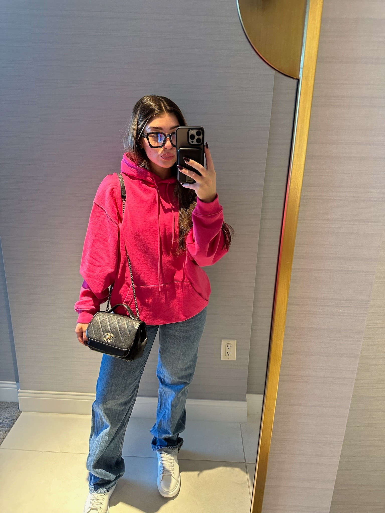 this fuchsia hoodie is so comfy and adds a pop of color to a casual outfit! 

#LTKItBag #LTKStyleTip #LTKShoeCrush