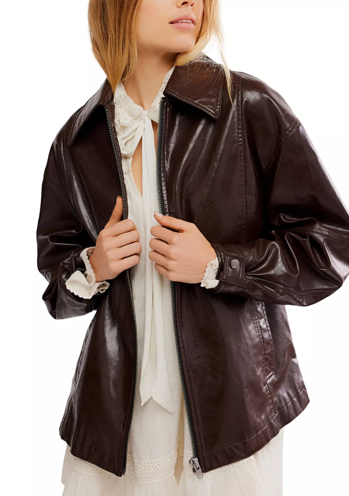 Slaone Vegan Leather Jacket | Belk