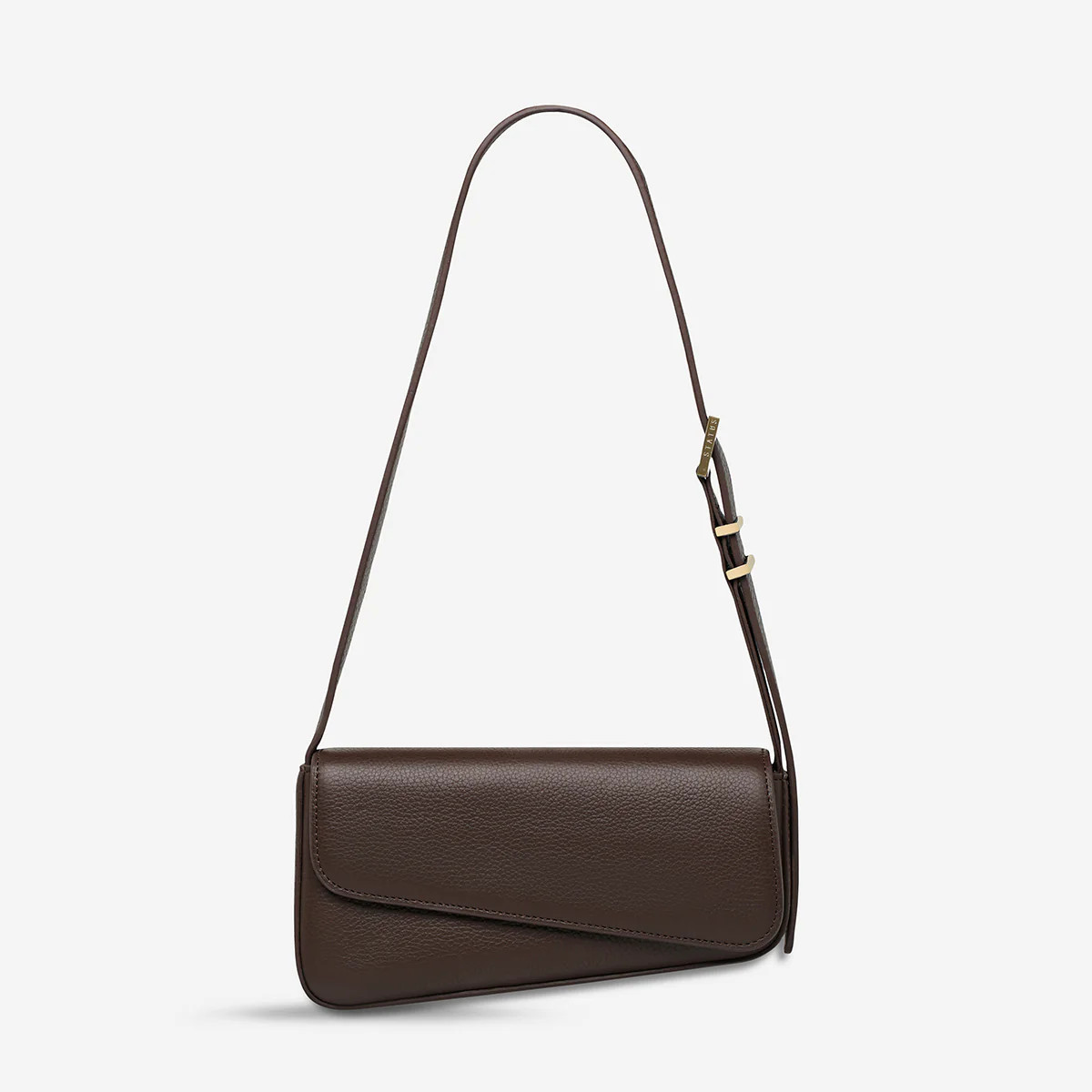 Overnight Obsession Women's Cocoa/Gold Leather Bag | Status Anxiety® | Status Anxiety 
