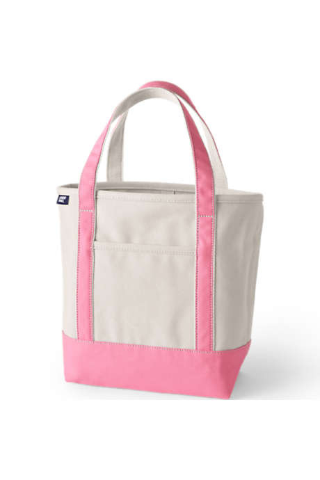 Medium Natural Open Top Canvas Tote Bag | Lands' End (US)
