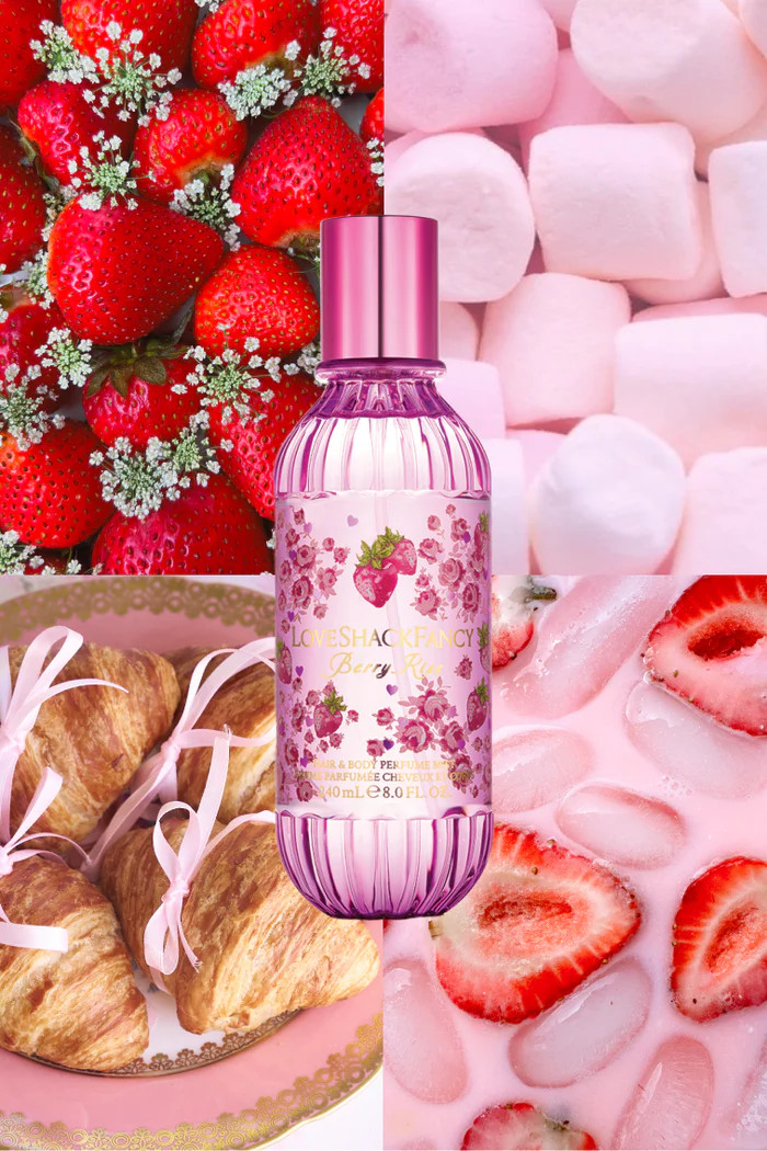 Berry Kiss Hair & Body Perfume Mist with Marshmallow | LoveShackFancy