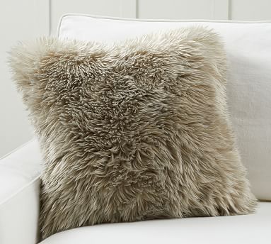 Faux Real Fur Pillow Cover | Pottery Barn (US)