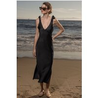 Marion Slip Dress - Black | Heidi Merrick