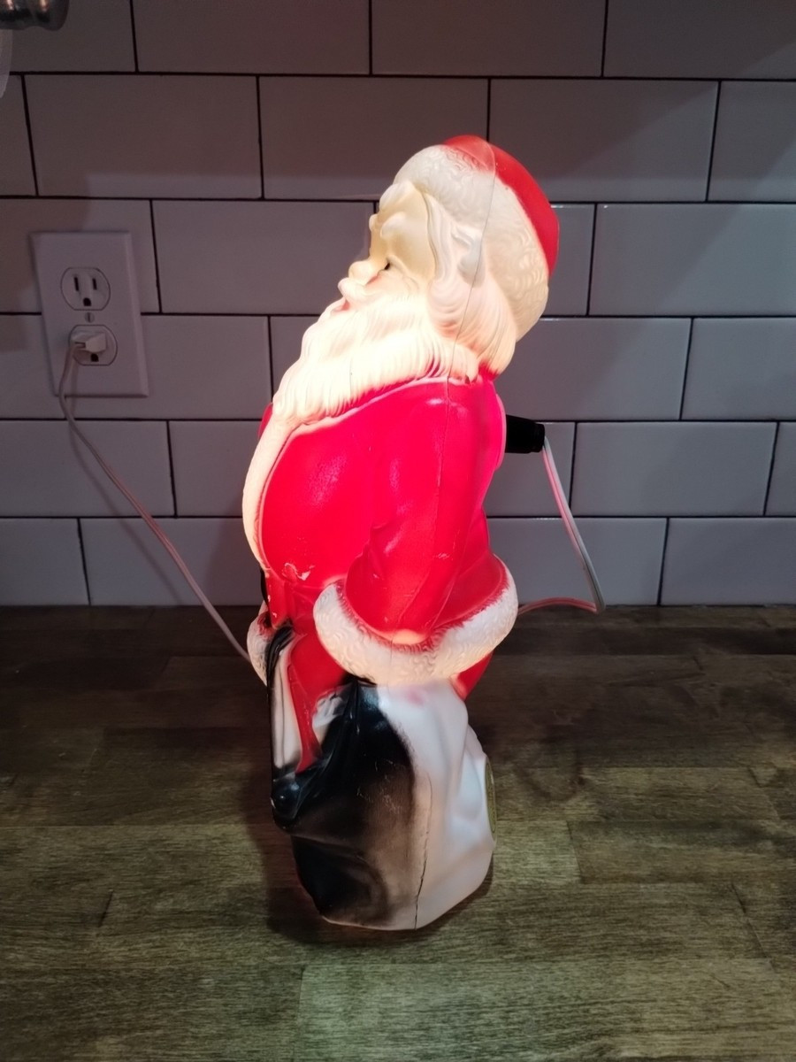Vintage Christmas 1968 Empire Blow Mold Santa Claus 13" Lighted Tabletop | eBay | eBay US