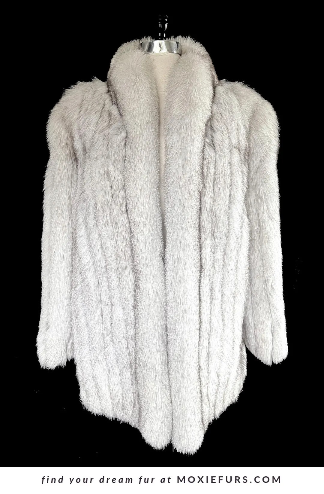 Norwegian FOX Fur Coat, Mob Wife Style, Real Vintage Winter Wedding Bridal Jacket, White Ivory Fo... | Etsy (US)