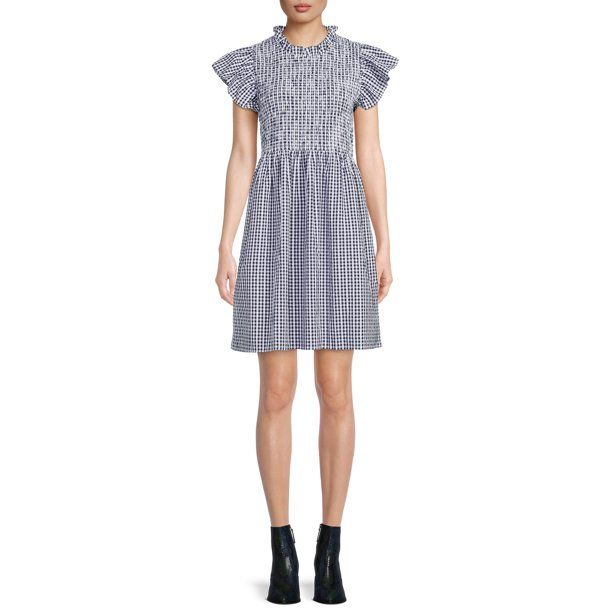 Time and Tru Women's Smocked Dress - Walmart.com | Walmart (US)