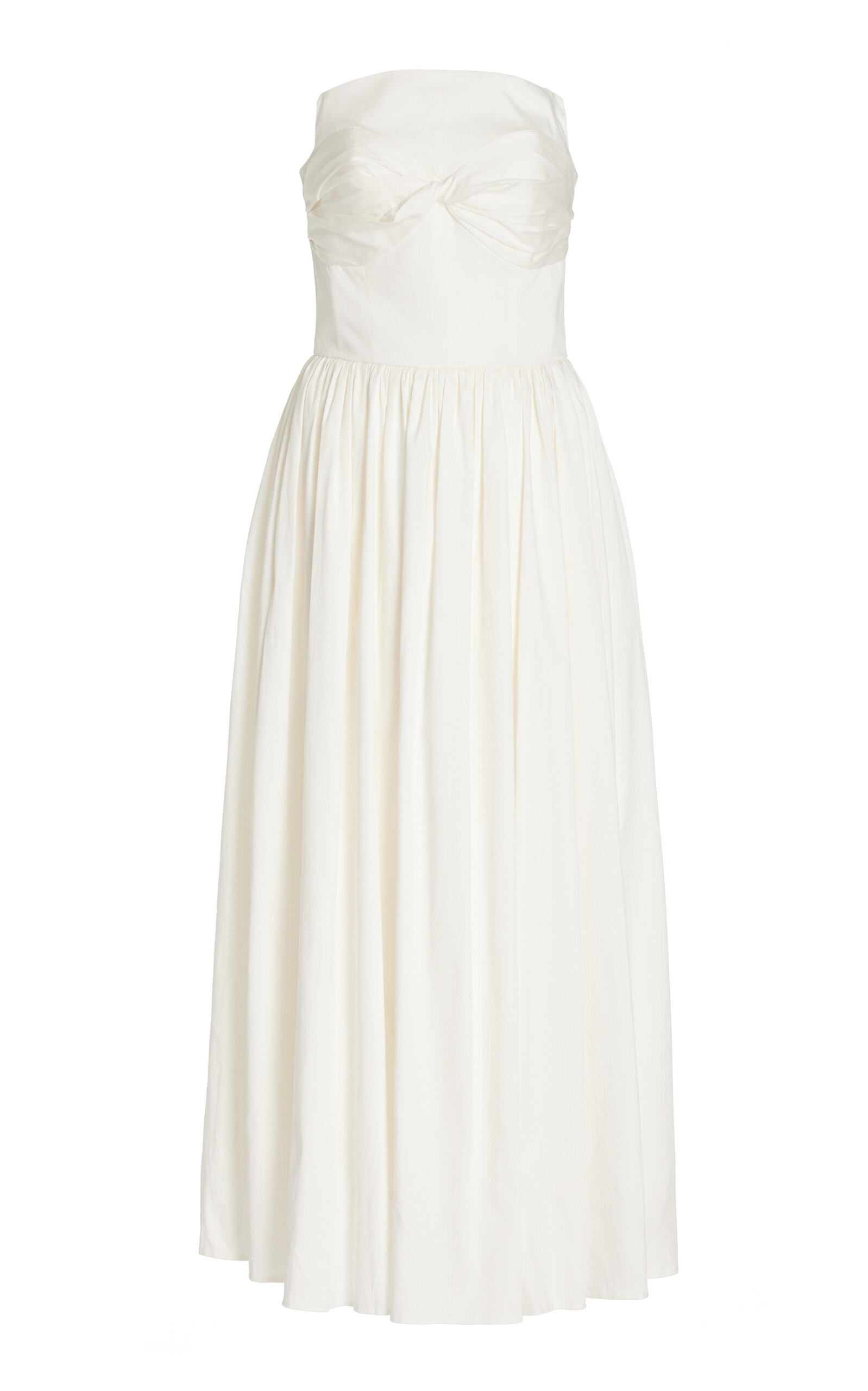 Juliet Strapless Cotton Midi Dress | Moda Operandi (Global)
