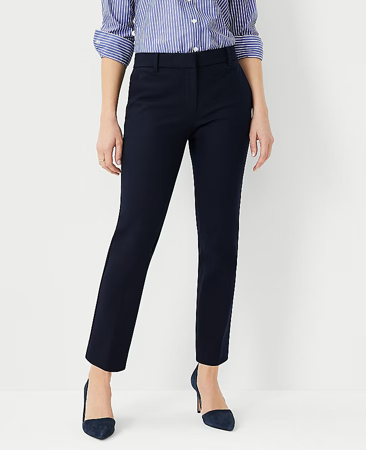 The Petite Ankle Pant In Dense Twill | Ann Taylor (US)