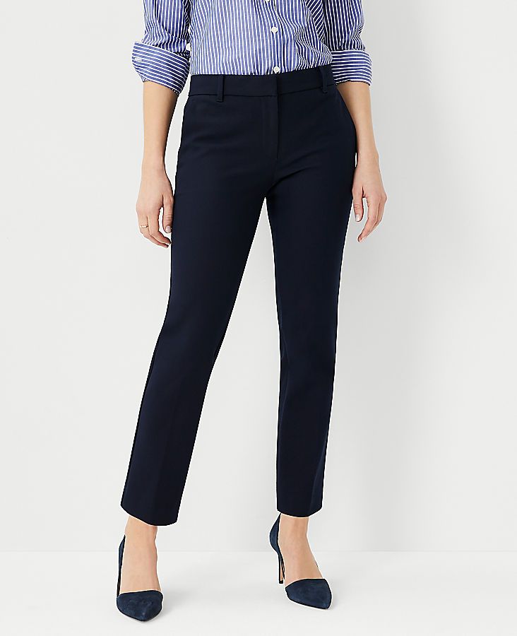 The Petite Ankle Pant In Dense Twill | Ann Taylor (US)