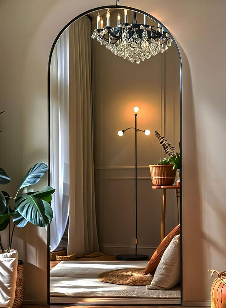 Arch Mirror Full Length, Floor Length Mirror, Arched Floor Mirror, 71"x26" Wall Mirror Full Lengt... | Amazon (US)