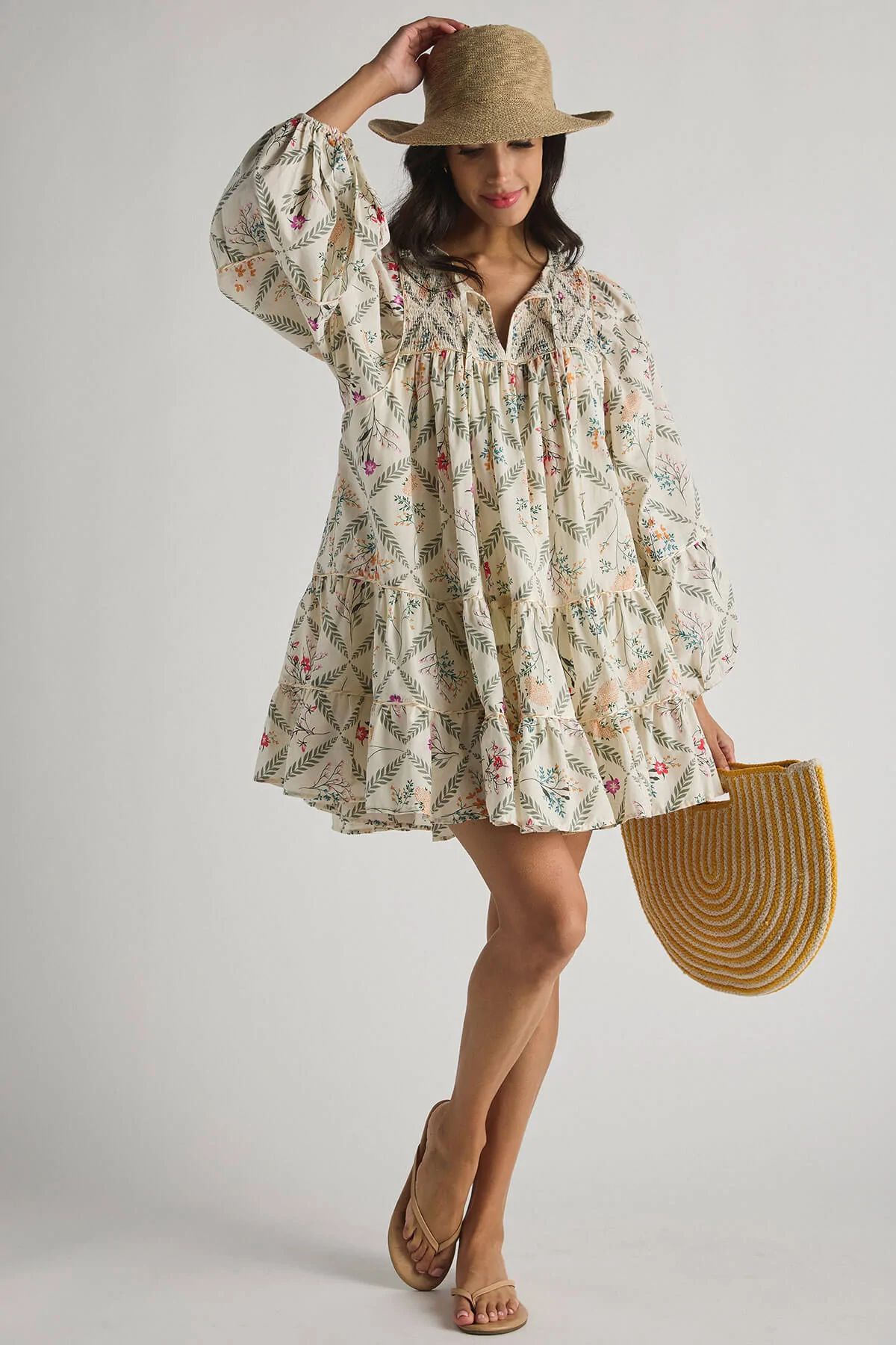 Olivaceous Woven Tunic Dress | Social Threads