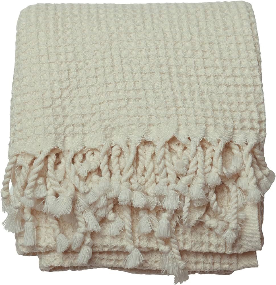 PÜSKÜL - Thin Turkish Bath Towels, Ultra Soft Organic Cotton, Waffle Weaving, 67X33 Inches - Pa... | Amazon (US)