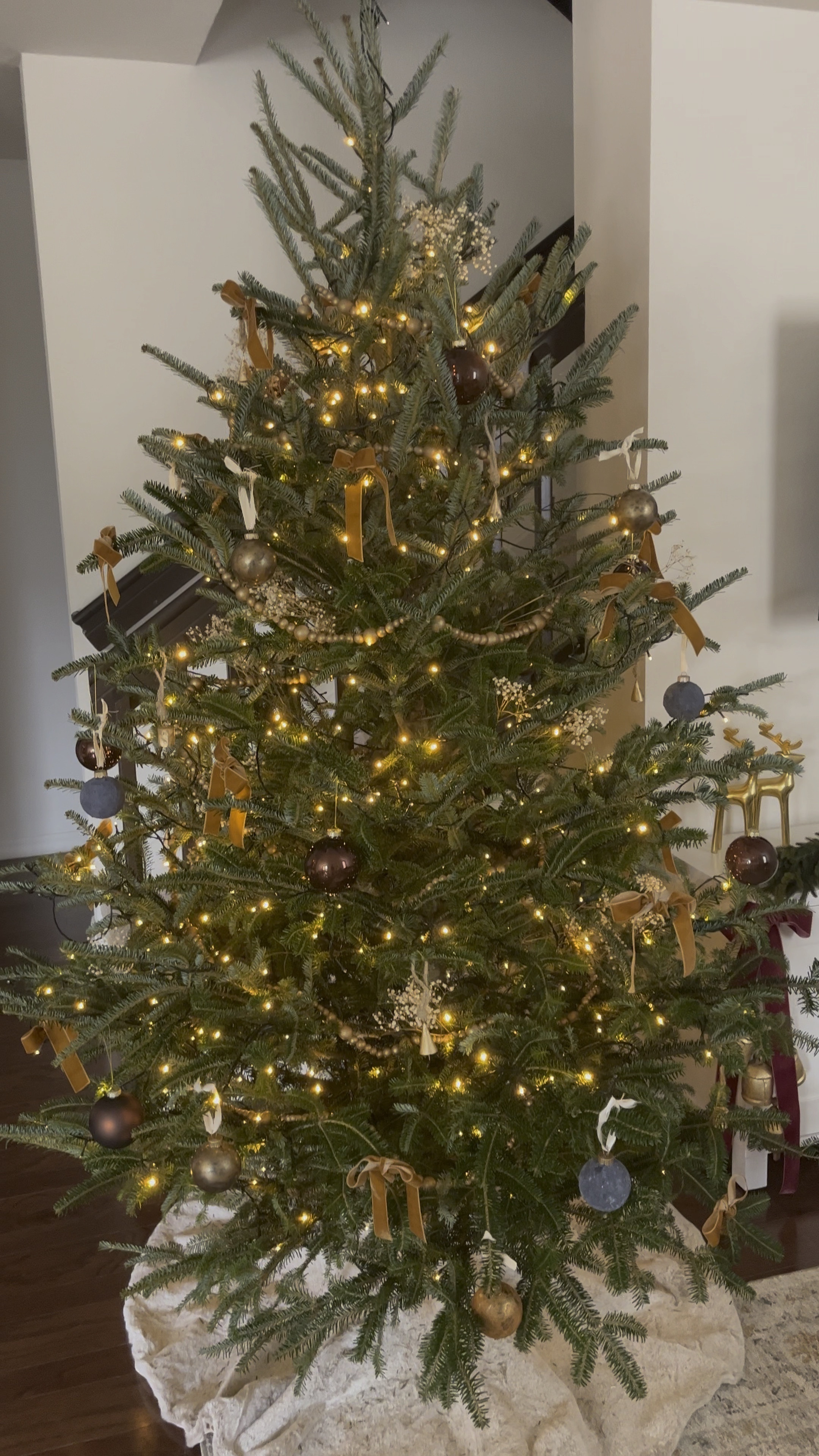 Still adding more ornaments but I love how my Christmas tree looks so far! (I bought a 25 pack of shatterproof ornaments and decided to DIY them😍 I thought it would be special!). PS: this is a real tree:)

#LTKhome #LTKHoliday #LTKSeasonal