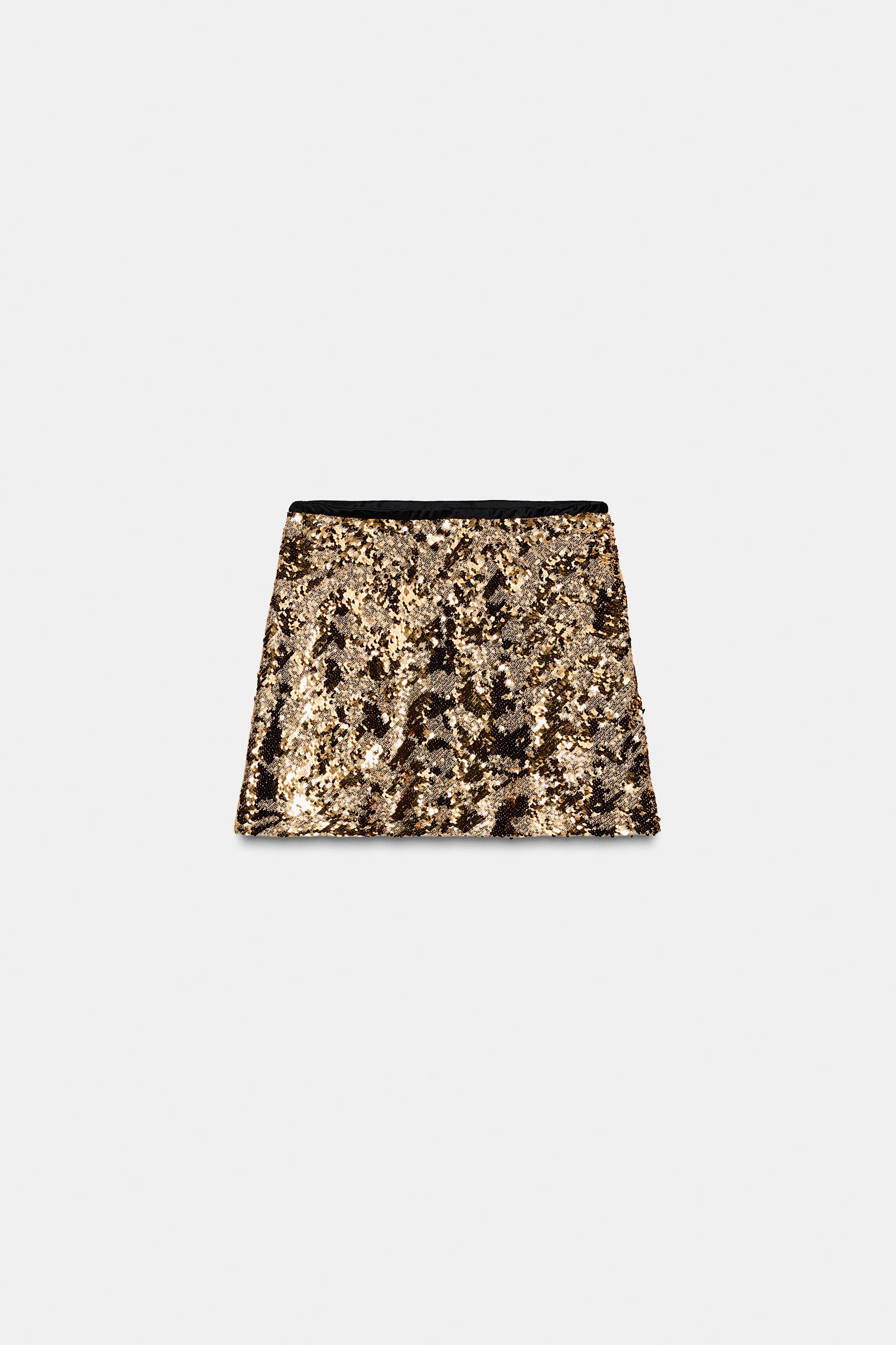SEQUIN MINI SKIRT | Zara US