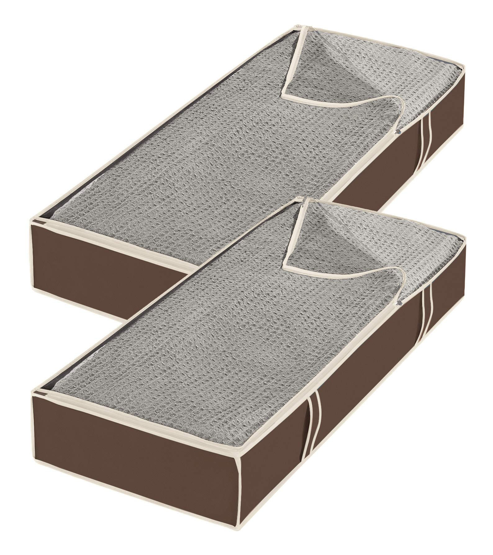 Whitmor Zippered Underbed Bags Java Set of 2 Pieces | Amazon (US)