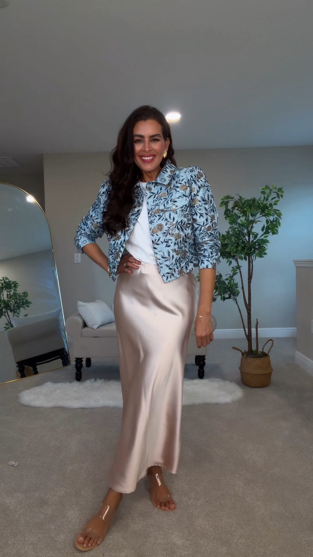 ❤️❤️All sizing and details ➡️Size s in all jackets, size 2 regular in jeans. Size m in Tshirt and satin skirts❤️❤️@Walmart

#LTKU #LTKSeasonal #LTKSaleAlert