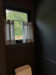 Celia Striped Plaid Cafe Curtain | TWOPAGES