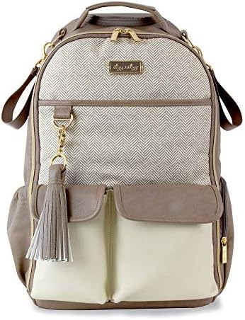 Itzy Ritzy Diaper Bag Backpack – Large Capacity Boss Backpack Diaper Bag Featuring Bottle Pockets, C | Amazon (US)