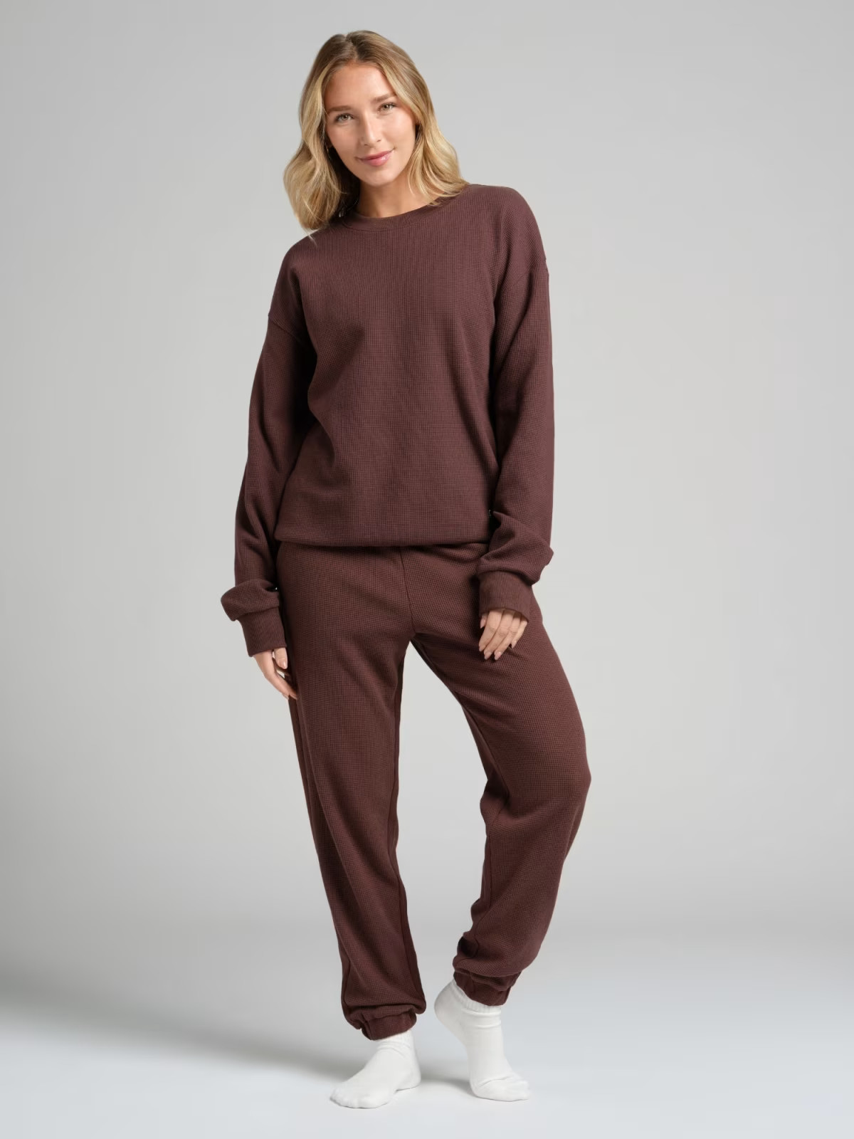 Waffle Lounger Jogger | Waffle Knit Joggers Sweatpants | Comfrt | Comfrt