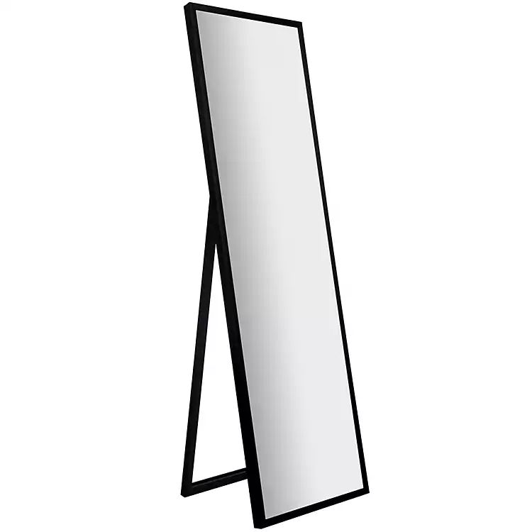 Black Framed Floor Mirror with Easel Back | Kirkland's Home