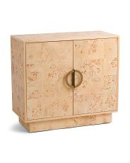 35in Burl Wood Two Door Cabinet | TJ Maxx