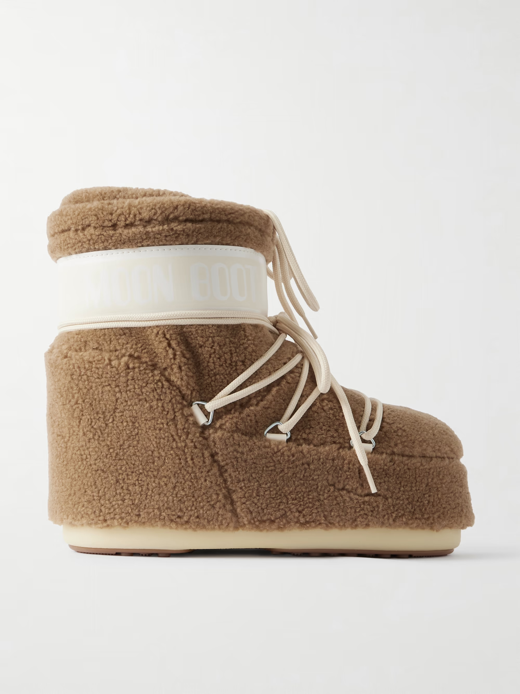 Icon Low nylon-trimmed fleece snow boots | NET-A-PORTER (UK & EU)