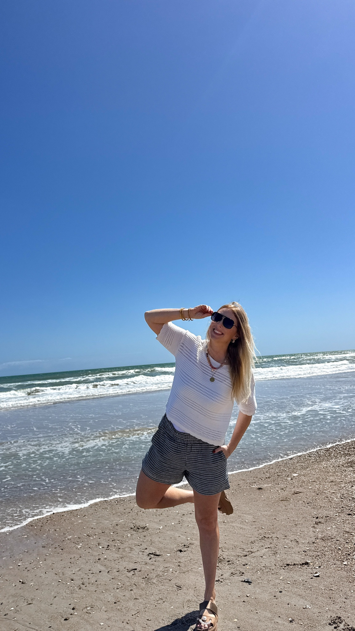 Kohls outfit, gingham shorts, Crocs sandals 

#LTKootd #LTKmomlife