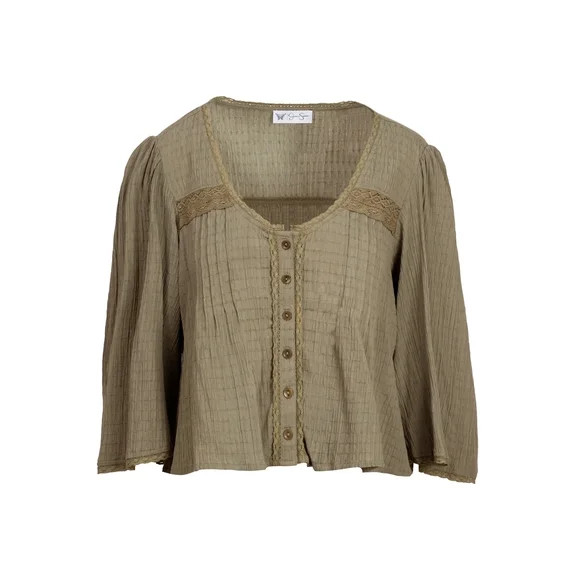 Jessica Simpson Women's Fiesole Lace Top, Sizes XS-XL | Walmart (US)