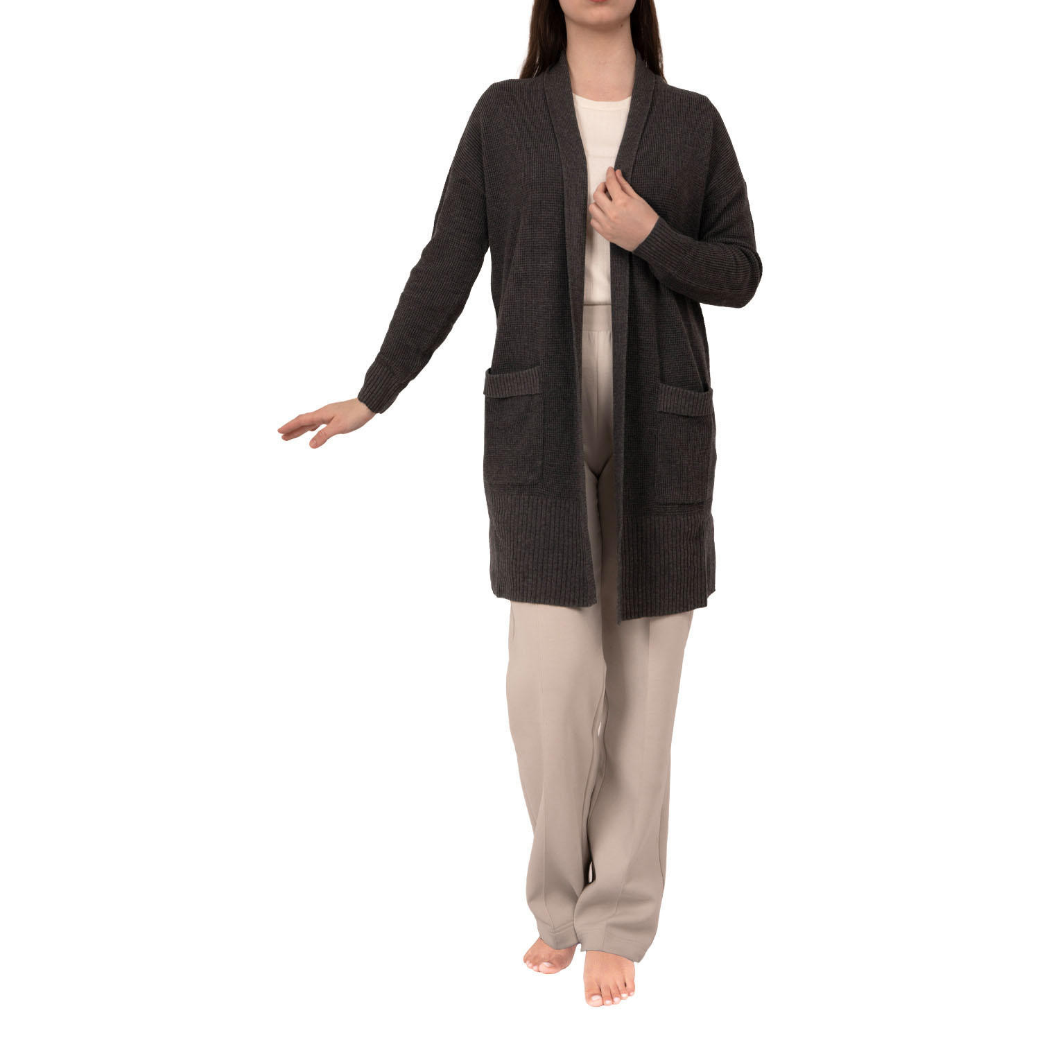 Barefoot Dreams Women's Waffle Knit Cardigan AnchorS:- S, Anchor | Sam's Club