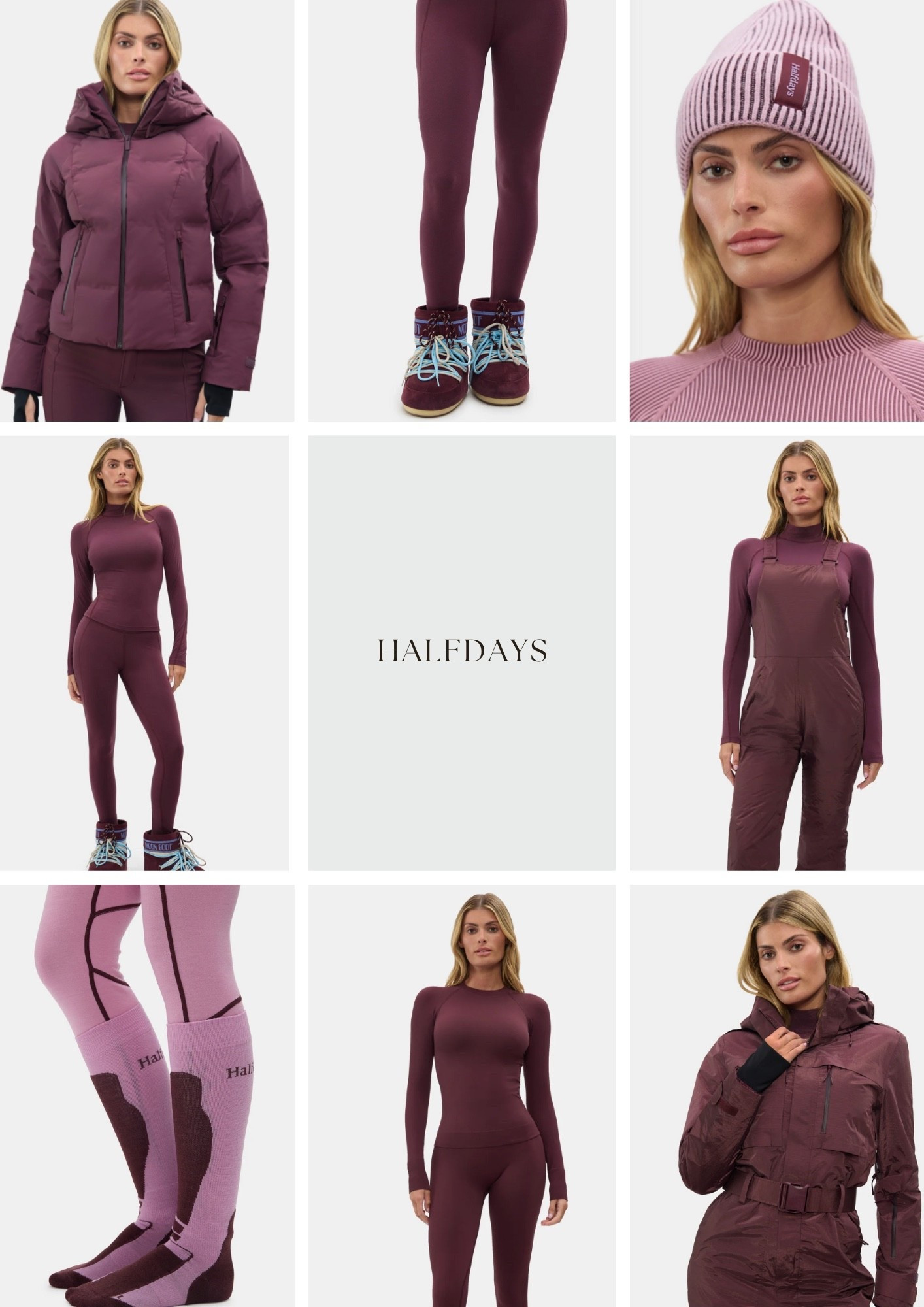 Halfdays - obsessed with their Glazed Cherry color. Love the idea of a monochromatic look for this ski season 😎

#LTKTravel #LTKOver40 #LTKStyleTip