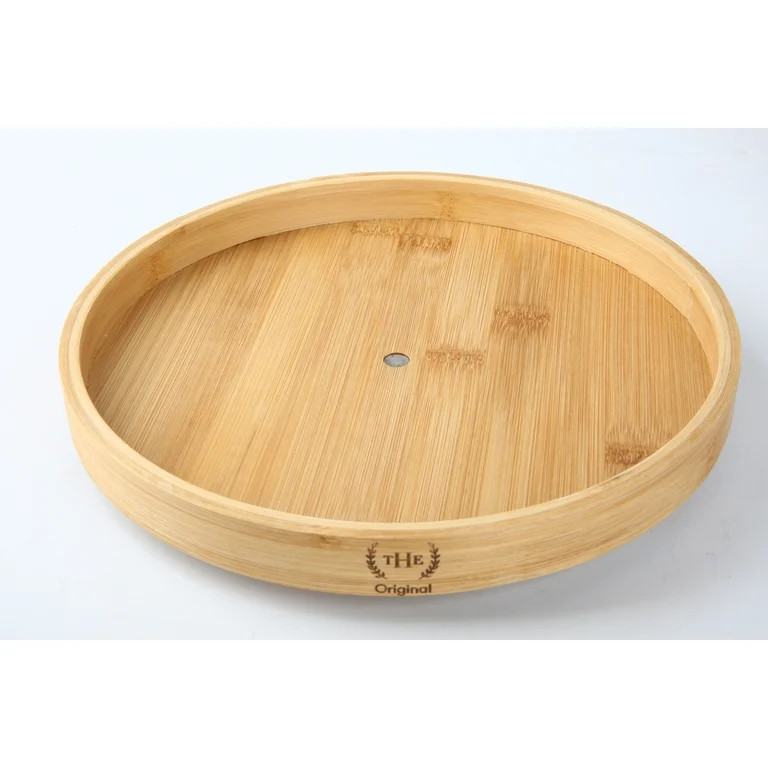 The Home Edit Bamboo Low Wall Turn Table 10 inches Diameter | Walmart (US)